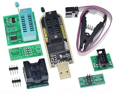 CH341A SOIC Clip Socket 1.8V 3.3V USB EEPROM Flash BIOS Repair Programmer 24 25