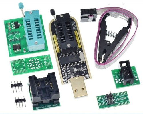 CH341B CH341A SOIC Clip Socket 1.8V 3.3V USB EEPROM Flash BIOS Repair Programmer - Picture 1 of 8