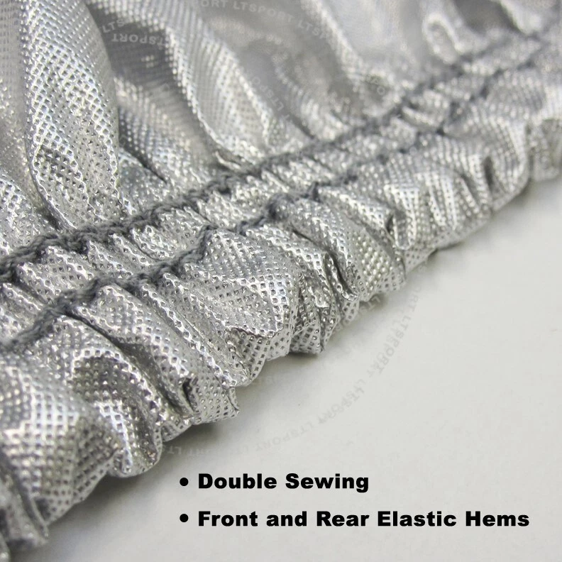 4-Layer Car Cover Breathable Soft Cotton Inlay All Weather Protect Fit Chevy SUV Foto 4 de 4