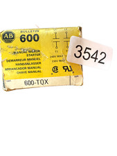 Allen Bradley 600-TQX Manual Motor Starter, 240V, 600 Bulletin