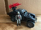 GI JOE COBRA STINGER JEEP W/DRIVER FIGURE 1984 COMPLETE ORIGINAL STEERING WHEEL