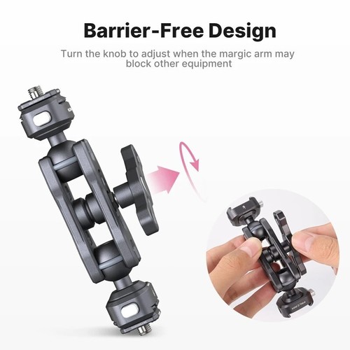 Ulanzi Falcam F22 Magic Arm Doppelkopf Schnellspanner 360° Rotation Superklemme - Bild 5 von 14