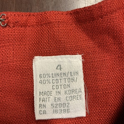 Liz Claiborne Pencil Dress Womens Size 4 Red Short Sleeve - Picture 5 of 12