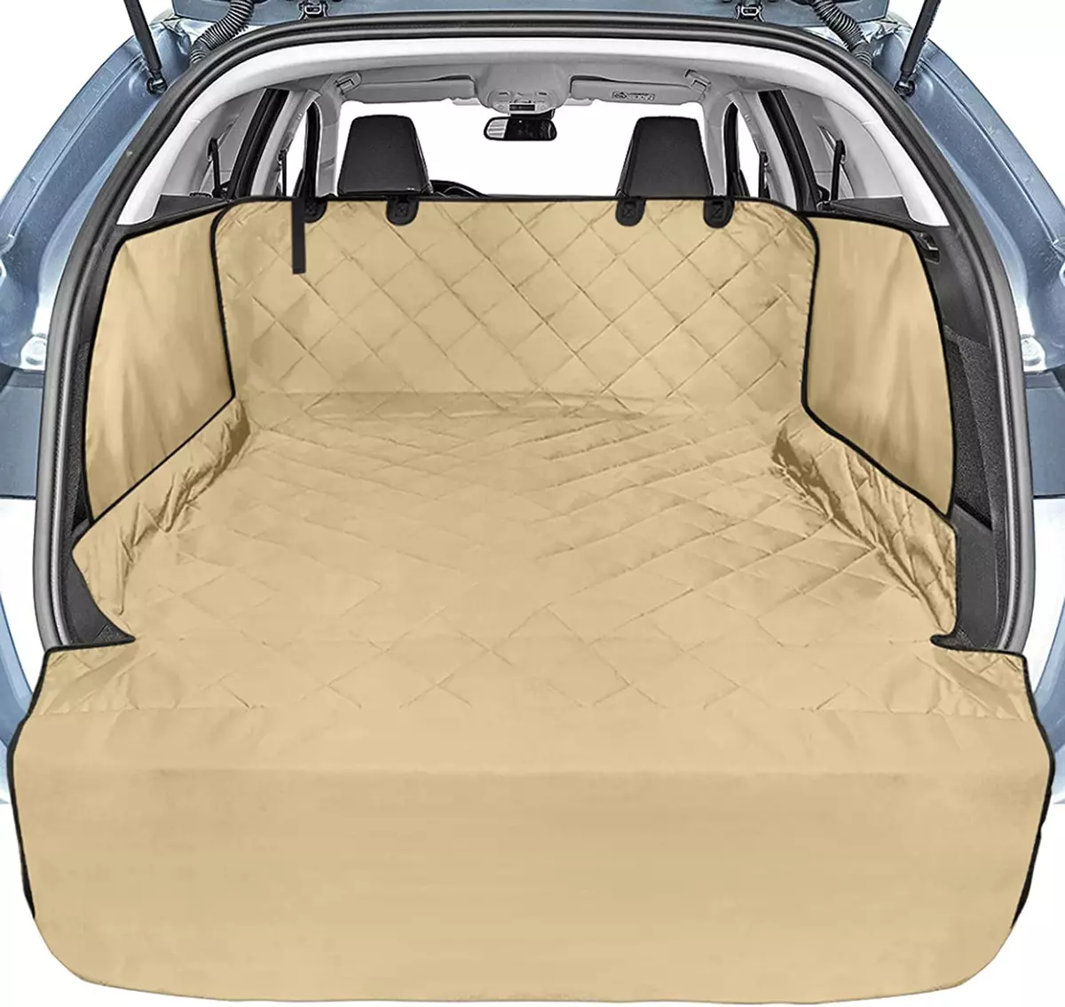 Veckle Cargo Liner SUV Cargo Cover for Dogs with Side Flaps