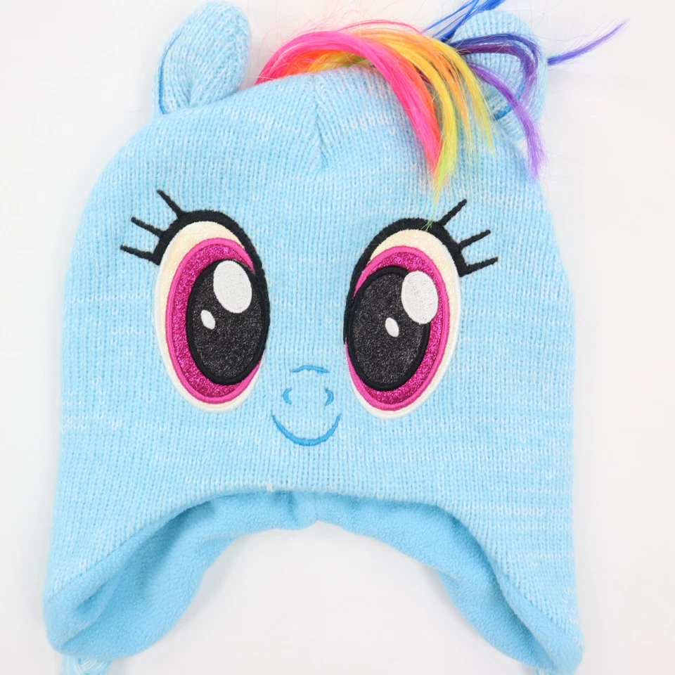 Gorro tejido My Little Pony Hasbro colorido azul niños niñas Foto 3 de 4