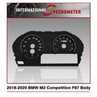 Plaque frontale compteur de vitesse compatible avec une BMW M2 Compétition 2018-2020 (F87B/3D/8000tr/min/mph)
