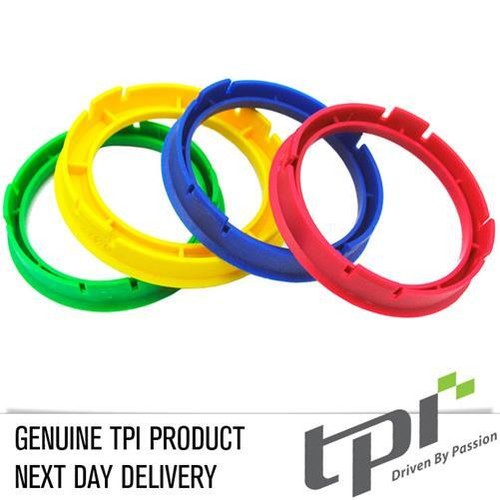 TPi Spigot Rings Alloy Wheel Hub Rings Location Spacers 72.5 - 54.1 x 4 - Picture 1 of 2
