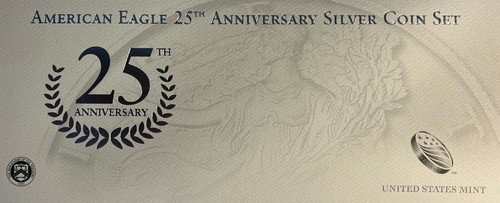 2011 25th Anniversary American Proof Silver Eagle Set Mint Issued COA (NO Coins)