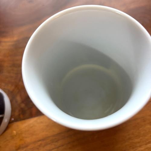 Juego de 3 tazas de café Morton Salt cuando llueve se vierte 1914 y 1968 logotipos 4" T - Imagen 12 de 12