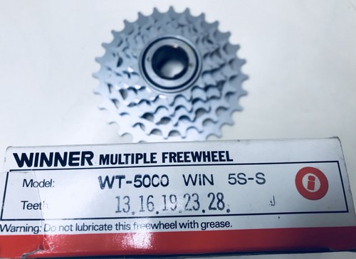 Vintage Suntour Winner 5 Sp Freewheel Eroica Hills 13-28 NIB - Picture 4 of 8