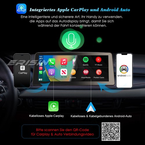 12,3" Android 13 CarPlay DAB+ Autoradio 8GB+128GB 8-Kern Navi USB BMW X5 F15 NBT - Bild 5 von 24
