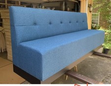 High Quality Restaurant Wall Bench Tufted back 36" high back (Fabric/Vinyl)