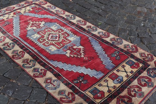 Turkish Antique rug Bohemian Area rug Oushak rug Vintage Rug Handmade wool rug - Picture 7 of 10