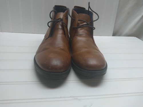 Gordon Rush Brown Leather Lace Up Oxford Ankle Chukka Desert Boot Men Shoe 10.5M - Picture 3 of 7