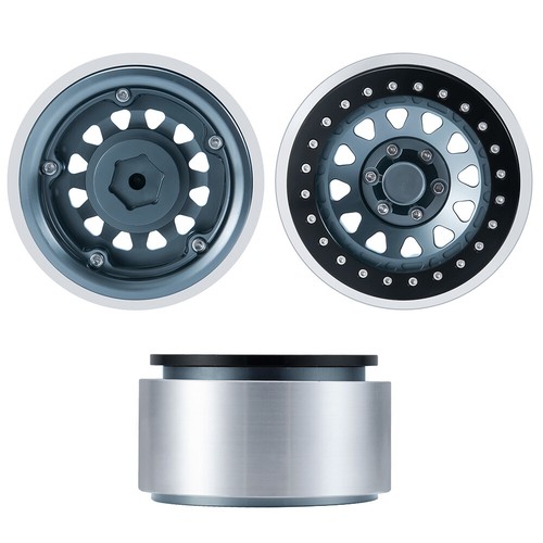 1:6 RC Rock Crawler 2.9 Inch Rubber Tires/Wheel Rim for Axial SCX6 AXI05000 Car - Picture 14 of 34