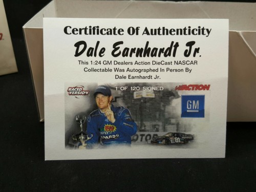 ACTION 1/24 2004 Monte Carlo DALE EARNHARDT Jr. Bristol Raced Version signed. - Picture 4 of 11