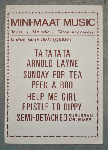vintage 1966 Rock sheet music HELP ME GIRL as rec by THE ANIMALS & OUTSIDERS - Picture 3 of 3