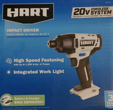 Hart HPID02 20-Volt Cordless Impact Driver Ships Puerto Rico
