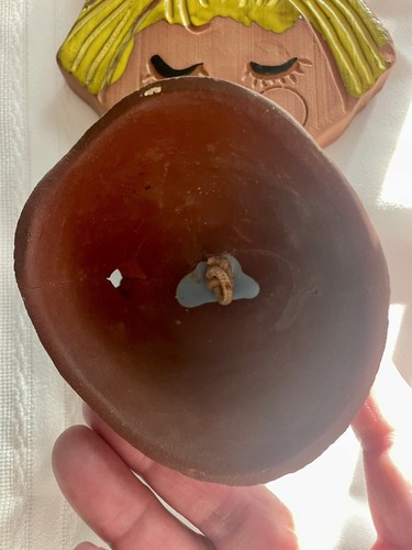 California Pottery Pacific Stoneware Vintage Ceramic Girl Bell Wind Chime 70s - Picture 7 of 12
