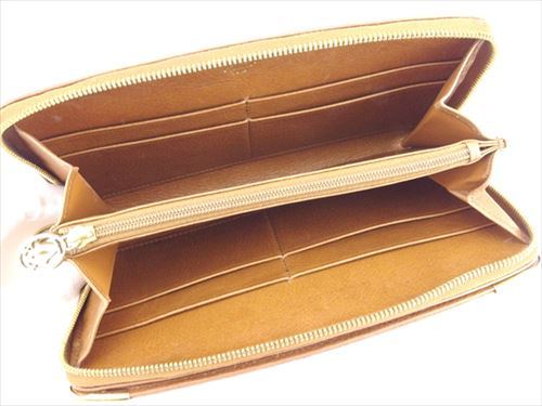 Cartier Wallet Purse Long Wallet Brown leather Woman unisex Authentic Used T8596 - Picture 5 of 9