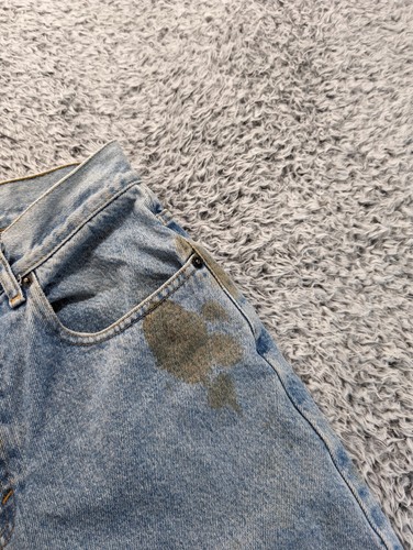 Vintage Gap Jeans Mens 30x30 Blue Distressed Y2K Grunge Baggy Straight Med Wash - Picture 5 of 11