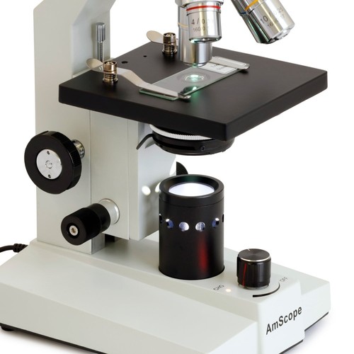 AmScope 40X-2000X Compound Binocular LED Microscope +USB Digital Eyepiece Camera - Picture 4 of 10