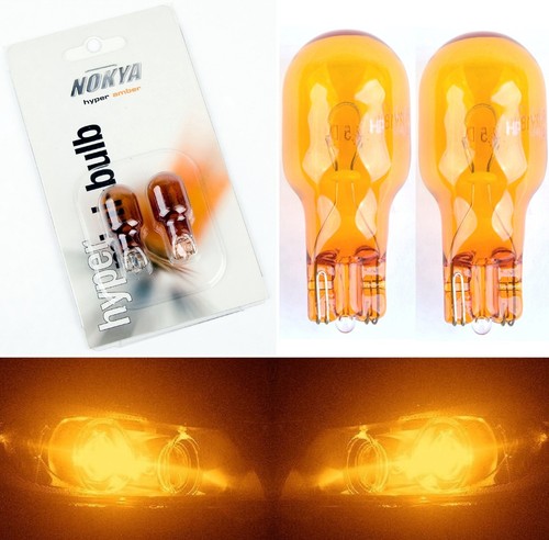 Nokya 921 912 T15 Nok5205 18W Amber Two Bulbs Back Up Reverse Light Replacement - Picture 1 of 7