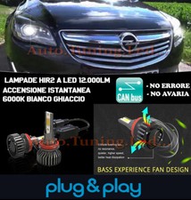 OPEL INSIGNIA 2014-2016 LAMPADE HIR2 9012 LED 6000K 12.000LUMEN CAMBUS NO AVARIA
