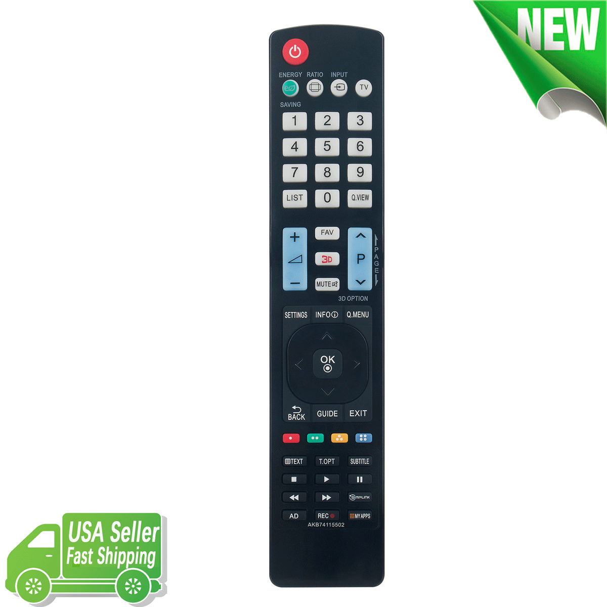 AKB73975702 交換用リモコン LG TV 42LA6200 47LA6200 50LA6200