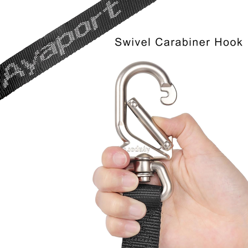 Motorcycle Tie down Straps With Swivel Carabiner Hooks Cam Buckle Tie Downs Ha.. - Picture 3 of 14