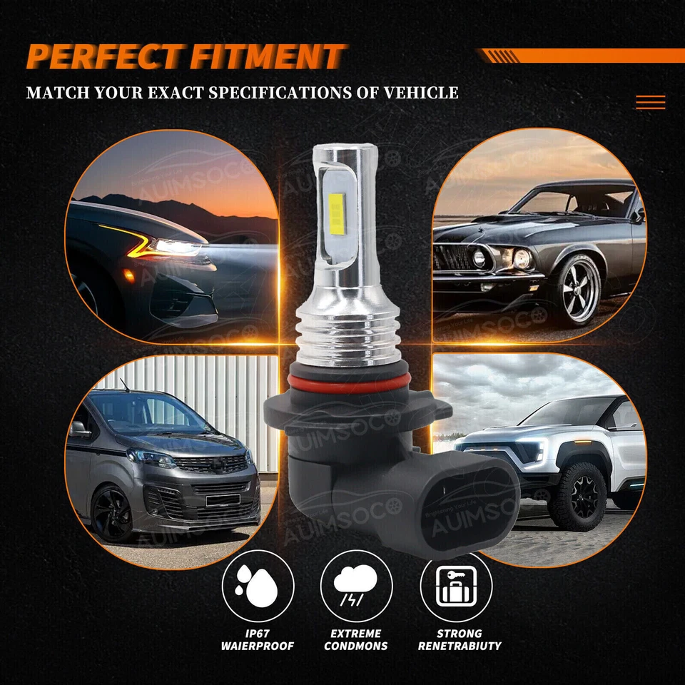 Kit de 6 faros LED haz alto/bajo + faros antiniebla para Cadillac SRX 2004-2009 Foto 4 de 4