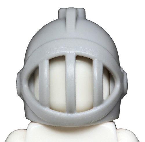 NUEVO LEGO - Casco - Castillo - Casco Rejilla Cara Fija Gris Azulado Claro x 1 - Imagen 3 de 3