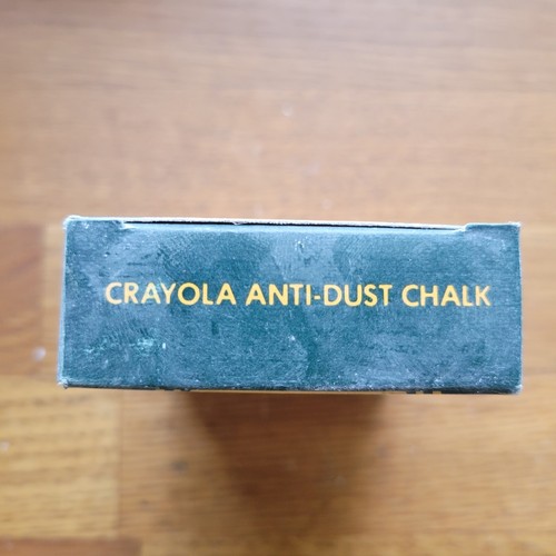 Vintage Crayola ~ USA Binney & Smith No. 1402 ~ White Anti-Dust Chalk Box of 12 - Picture 6 of 7