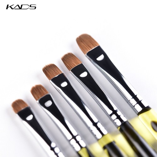 KADS 5pcs French Gel Acrylic Nail Art Kolinsky Clean Brush Set with Dotting Tool - Picture 7 of 12