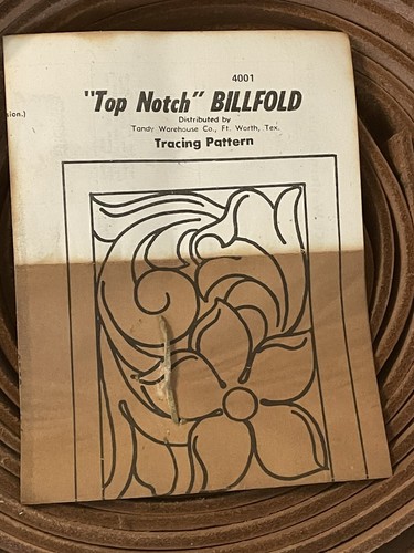 Vintage Tandy Leather Co. Continental Tri Fold Billfold Entire Kit With Extras. - Picture 3 of 21