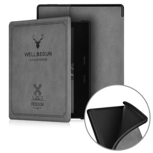 Smart Cover for Amazon Kindle Oasis 2/3 PU Leather Magnetic Auto Sleep/Wake - Picture 14 of 20