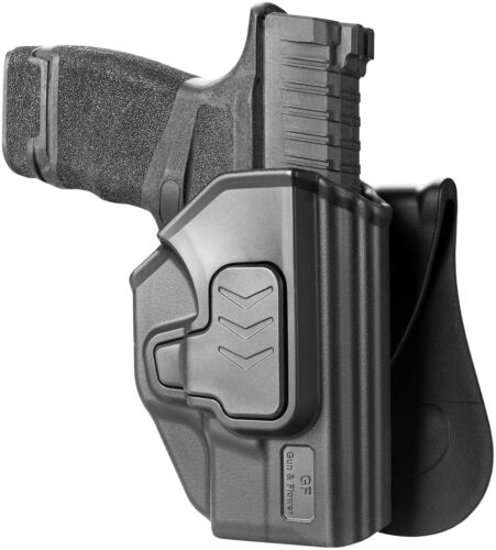 OWB Handgun Holster for Springfield Hellcat Paddle, Belt, Molle Pistol Gun Waist - Picture 8 of 14