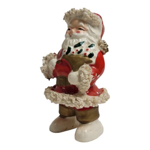 Spaghetti Santa Red and White Suit Boots Cap Gold Belt Holly Christmas Figure - Picture 4 of 11
