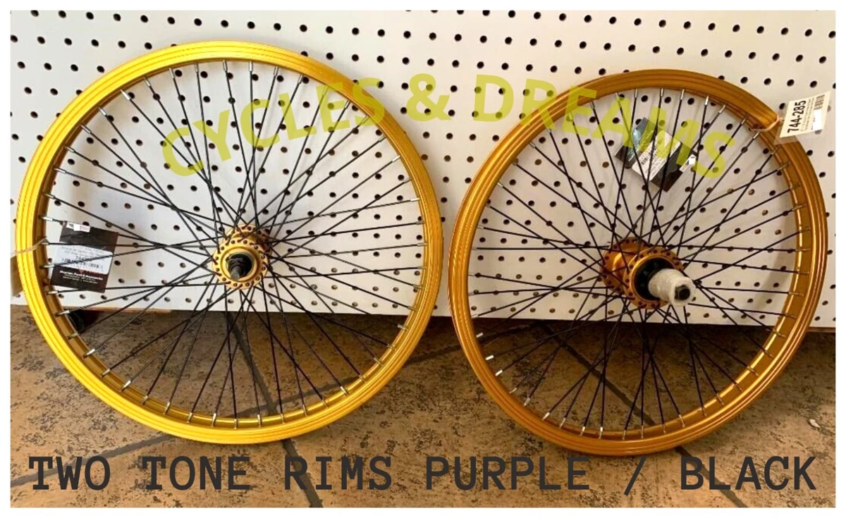 20 x 1.75 BMX BIKE ALLOY FRONT 9T COG REAR WHEEL 48 SPOKES W SEALED BEARINGS