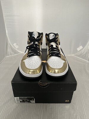 シューズ(男性用) Nike Air Jordan 1 Mid SE \"llic Gold\" Size 11 - Jordan 1 Mid SE Metallic Gold 2020 for sale online