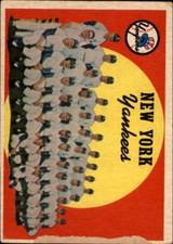 1959 Topps #510 New York Yankees CL - VG