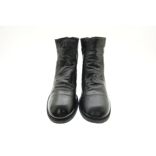 A.S,98 Stiefelette Stiefel Biker Boots Schwarz Leder Damen Schuhe Gr. 39 - Bild 3 von 6