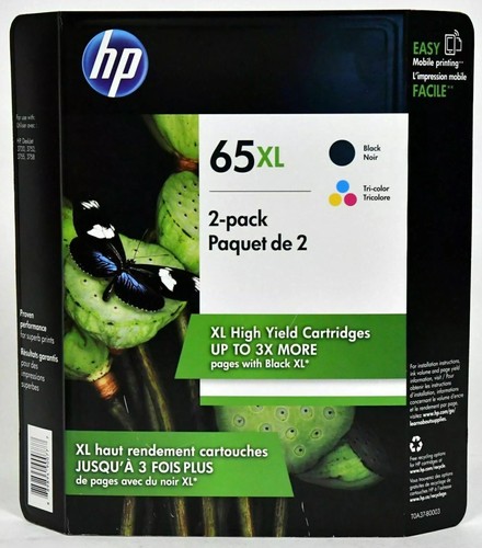 HP 65XL Black & Tri-Color Combo Ink Cartridge T0A37BN N9K03AN N9K04AN Exp 2026+ - Picture 14 of 16