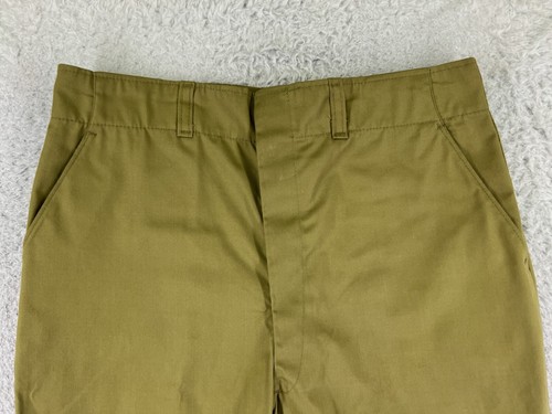 VINTAGE Boy Scouts Pants Adult 30 Green Official Uniform Twill 30x27 Altered - Picture 4 of 15