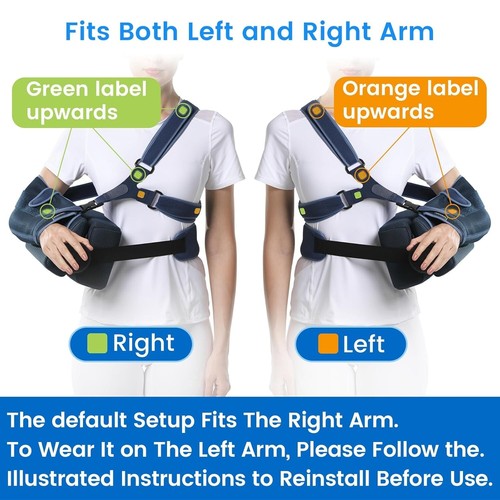 Velpeau Shoulder Abduction Sling with Two Removable Pillows, Shoulder Immobilize - Picture 6 of 11