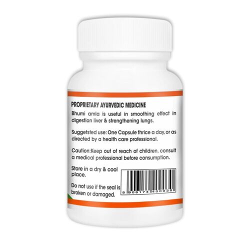 BHUMI AMLA -Phyllanthus niruri 500 mg 60 capsule - per pulizia e disintossicazione del fegato - Foto 3 di 3