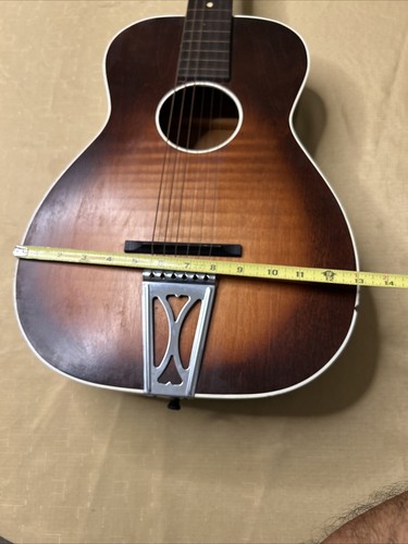 Vintage 1960's Regal Acoustic Small Body Guitar Round Neck-6 Strings-Made in USA - Picture 17 of 20
