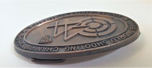 Vintage Shooting Belt Buckle World Championships USA Sweden Germany 1986 44TH - Picture 8 of 10