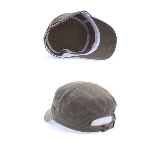 Gorra de camionero unisex para hombre mujer en blanco liso liso militar con correa trasera - Imagen 7 de 12