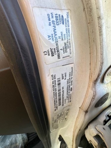 2008-2016 Ford FG Falcon Left Passenger Sunvisor XT G6 XR6 XR8 Sedan Ute #B227 - Picture 12 of 12